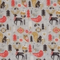 Preview: Canvas | JOYFUL CHRISTMAS Tiere Winter | Hellgrau